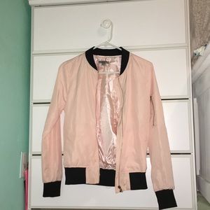 light pink bomber jacket